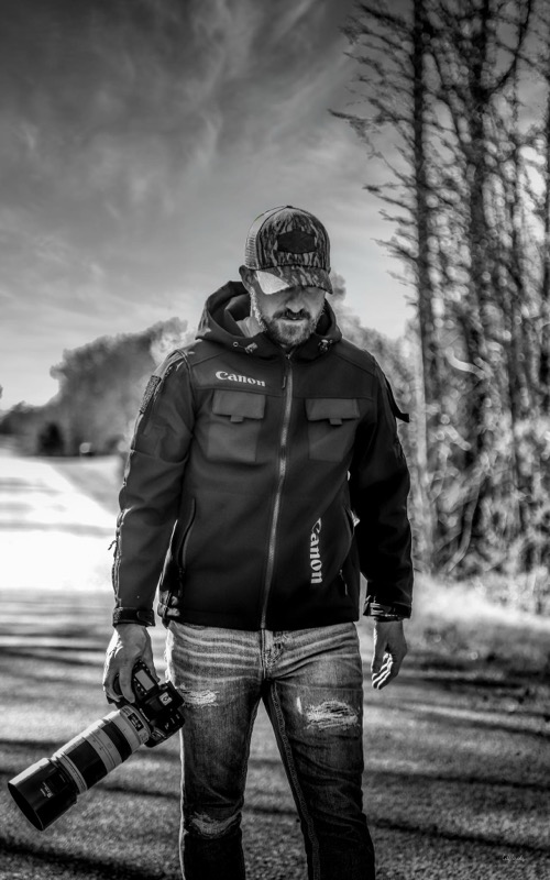 Paul Burns in the field with Canon gear